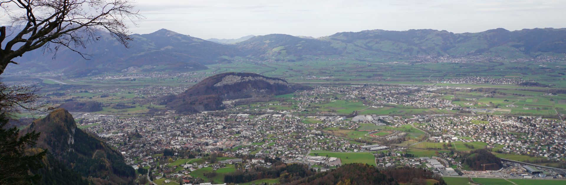 Panorama des Rheintals